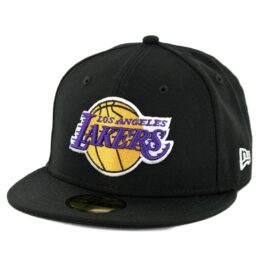 New Era 59Fifty Los Angeles Lakers Fitted Hat Black