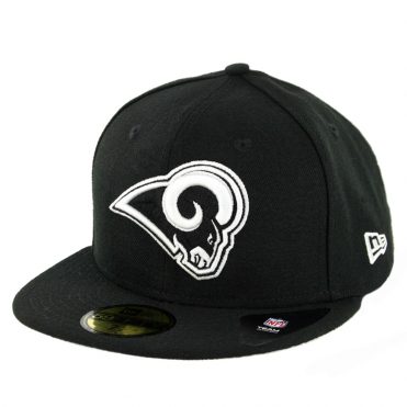 New Era 59Fifty Los Angeles Rams League Basic Fitted Hat Black