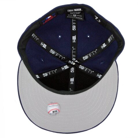 New Era 59Fifty San Diego Padres Metal Thread Fitted Hat Light Navy