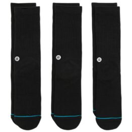 Stance Icon 3 Pack Sock Black