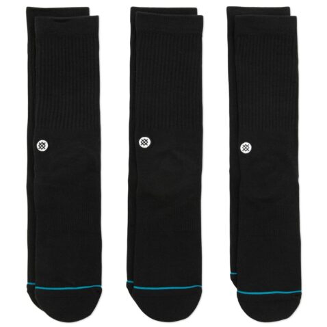 Stance Icon 3 Pack Sock Black