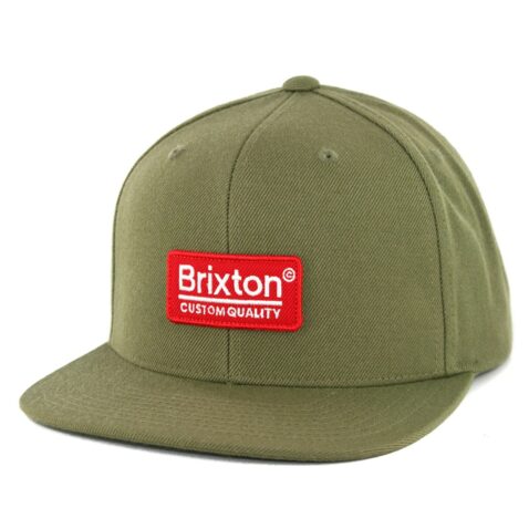 Brixton Palmer II MP Snapback Hat Olive