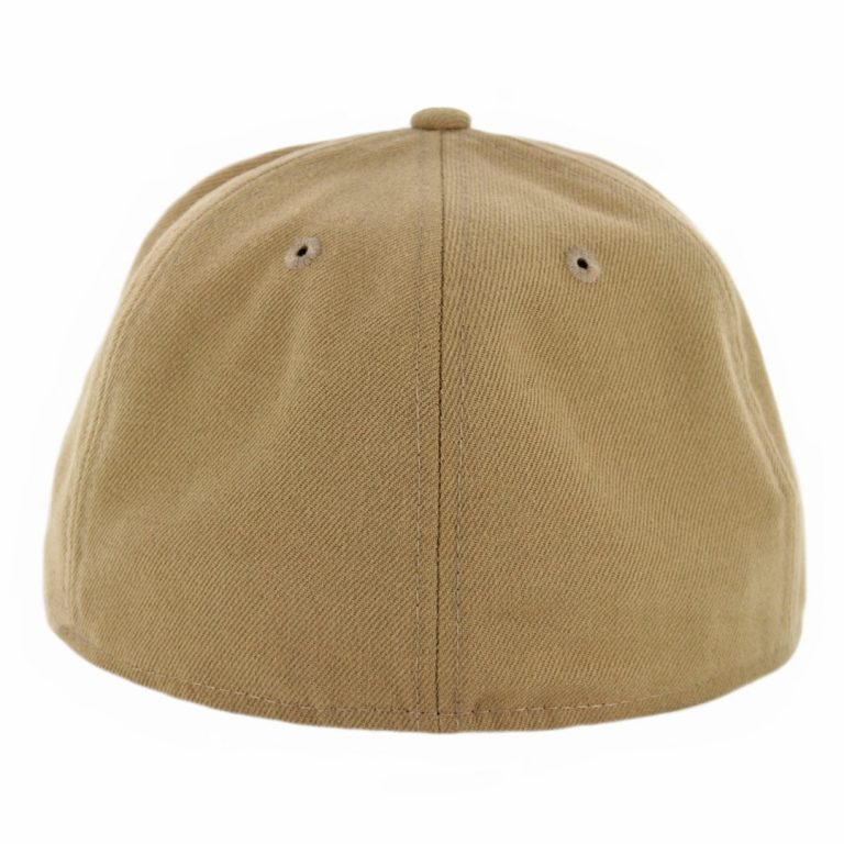 New Era 59Fifty Plain Blank Fitted Hat Khaki Tonal-Back New Era 59Fifty Plain Blank Fitted Hat Khaki Tonal-Back