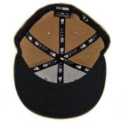 New Era 59Fifty Plain Blank Fitted Hat Khaki Tonal-Inside