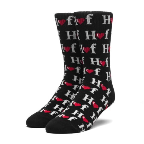 HUF Love Sock Black