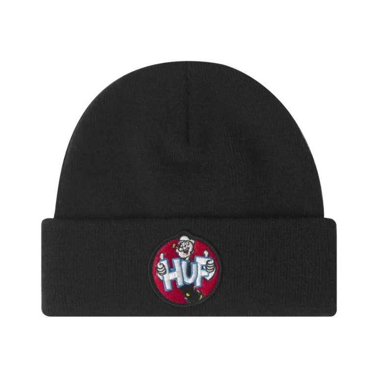 HUF x Popeye Beanie Black