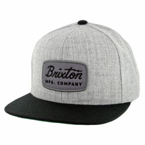 Brixton Jolt Snapback Hat Heather Grey Black