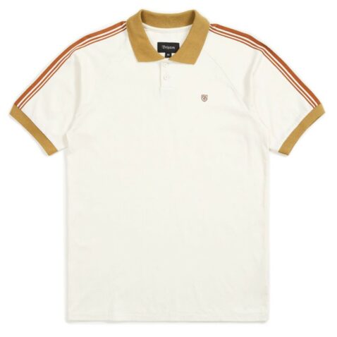 Brixton Este Polo Shirt Cream Khaki