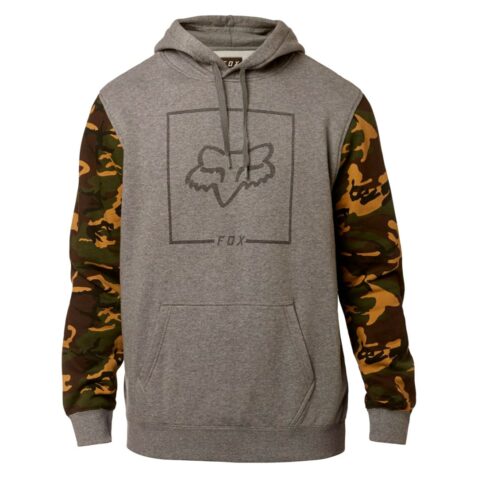 FOX Chapped Camo Pullover Hooded Sweatshirt Heather Graphite