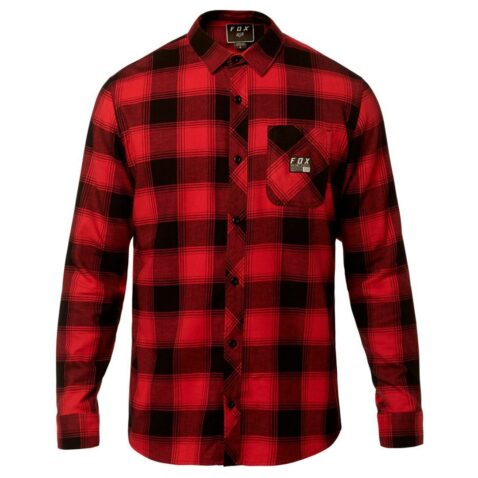 FOX Longview Light Weight Flannel Shirt Rio Red