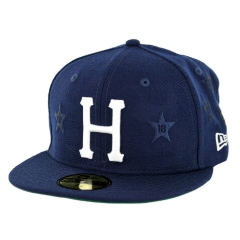 HUF Classic H All Star New Era 59Fifty Fitted Hat Insignia Blue