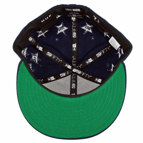 HUF Classic H All Star New Era 59Fifty Fitted Hat Insignia Blue