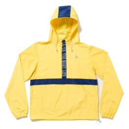 The Quiet Life City Limits Pullover Jacket Yellow Navy