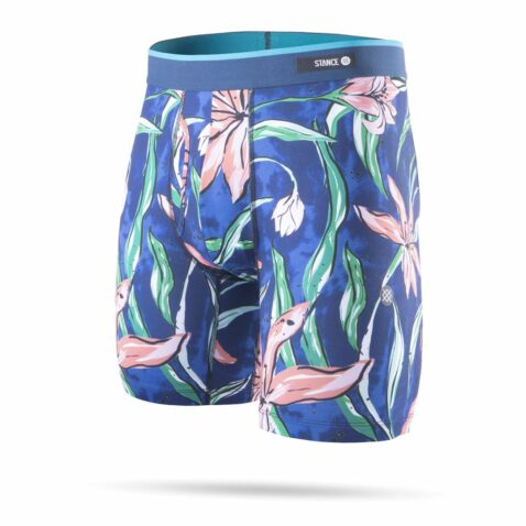 Stance Plumeria Wave Boxer Brief Blue