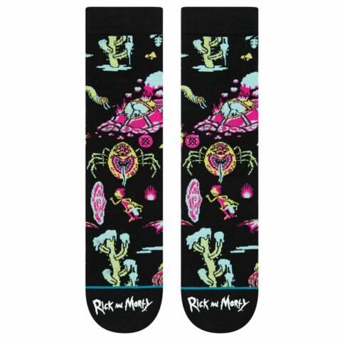 Stance x Rick & Morty Crash Landing Sock Black
