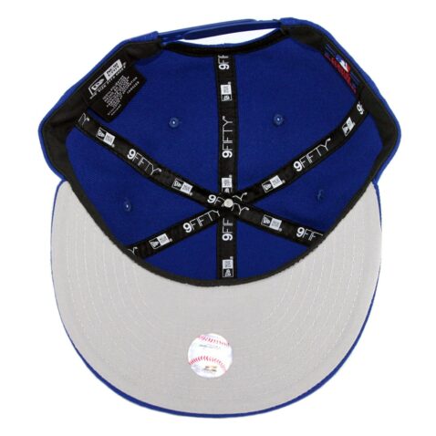 New Era 9Fifty Chicago Cubs Metal Thread Snapback Hat Royal Blue - Image 3