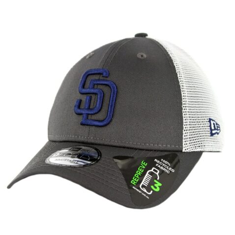 New Era 9Forty San Diego Padres Repreve Snapback Hat Graphite