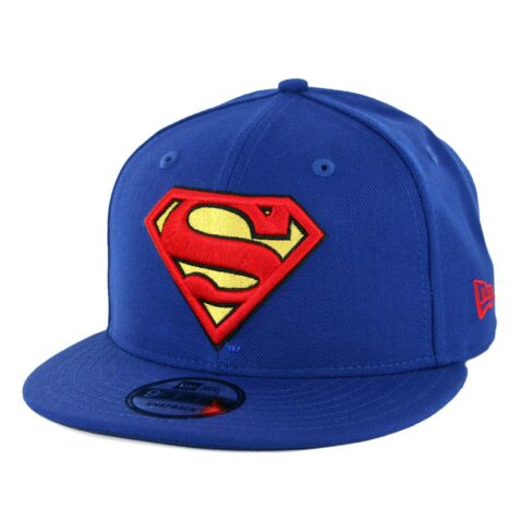 New Era 9Fifty Superman Snapback Hat Royal Blue