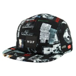 HUF Headlines Volley Clipback Hat Black