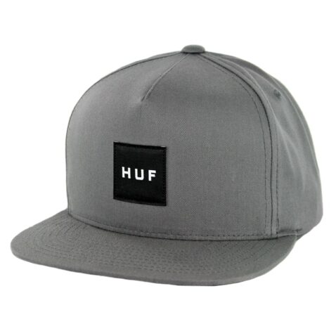 HUF Essentials Box Snapback Hat Charcoal