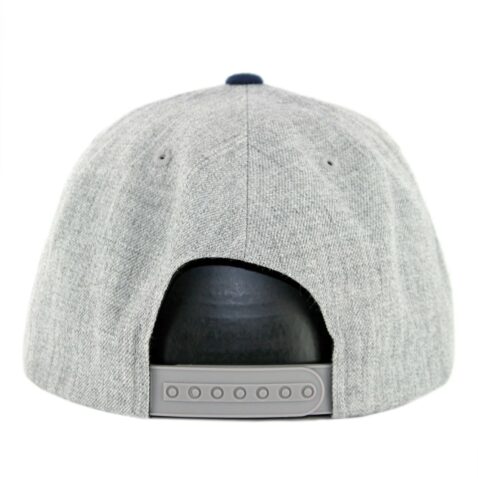 Brixton Rival Snapback Heather Grey Navy