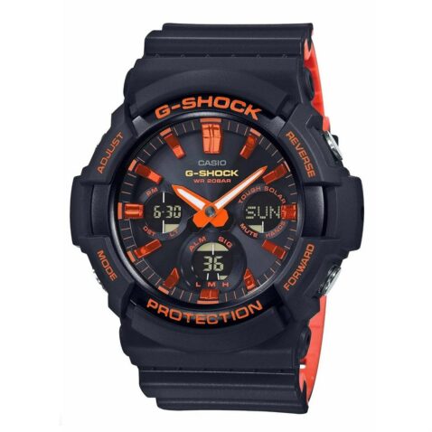 G-Shock GAS100BR-1A Watch Black Orange