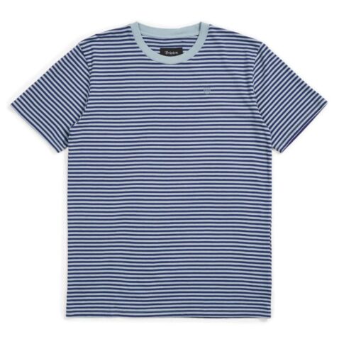Brixton Pablo Knit Shirt Blue Stone