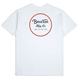 Brixton Wheeler II T-Shirt White Black Red