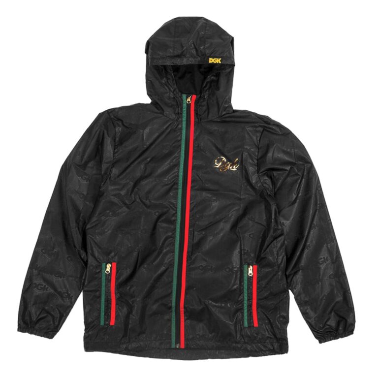 DGK Lux Custom Windbreaker Jacket Black