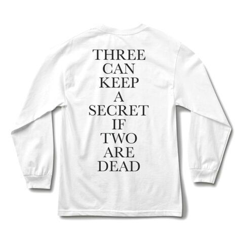 Diamond Supply Co Secrets Die Long Sleeve T-Shirt White