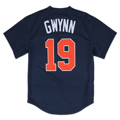 Mitchell & Ness San Diego Padres Authentic Batting Practice 1996 Tony Gwynn #19 Jersey Navy Mitchell & Ness San Diego Padres Authentic Batting Practice 1996 Tony Gwynn #19 Jersey Navy