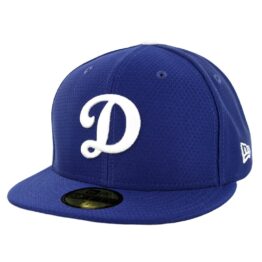 New Era 59Fifty Los Angeles Dodgers Home Batting Practice 2019 Fitted Hat Dark Royal