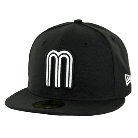 New Era 59Fifty Mexico Baseball 2021 Fitted Hat Black White