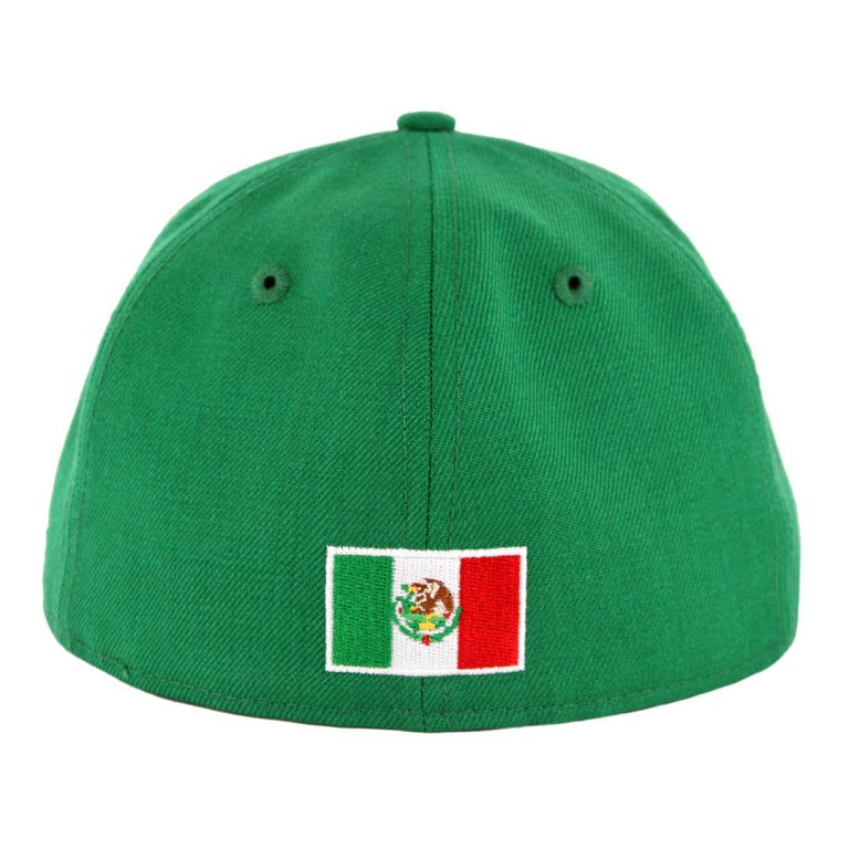 New Era 59Fifty Mexico Baseball Fitted Hat Kelly Green Scarlet Red-Back New Era 59Fifty Mexico Baseball Fitted Hat Kelly Green Scarlet Red-Back