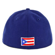 New Era 59Fifty Puerto Rico Fitted Hat Dark Royal Black-Back