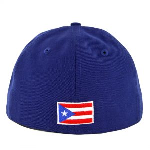 New Era 59Fifty Puerto Rico Fitted Hat Dark Royal Black