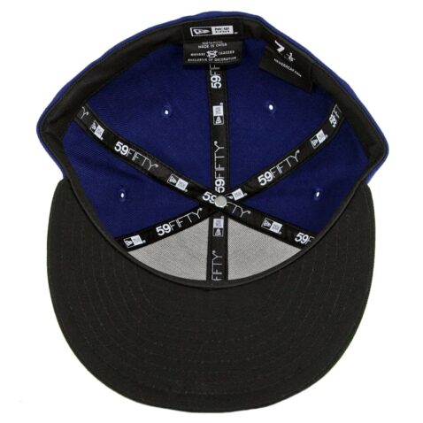 New Era 59Fifty Puerto Rico Fitted Hat Dark Royal Black - Image 3
