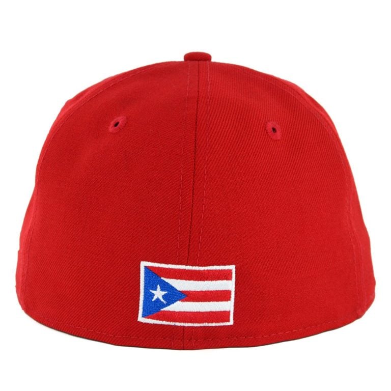 New Era 59Fifty Puerto Rico Fitted Hat Scarlet-Back New Era 59Fifty Puerto Rico Fitted Hat Scarlet-Back