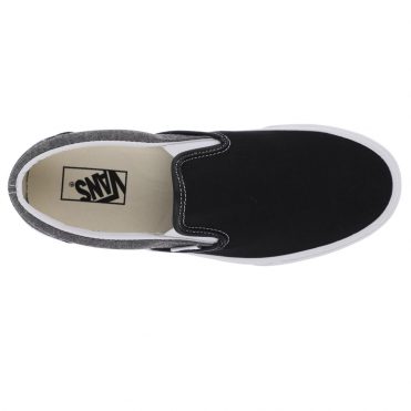 Vans Classic Slip-On Chambray Shoe Black True White