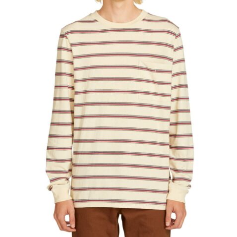 Volcom Ferguson Long Sleeve Crew T-Shirt Off White