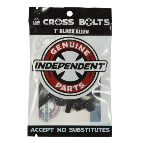 Independent Allen Hardware 1" Cross Bolts Black