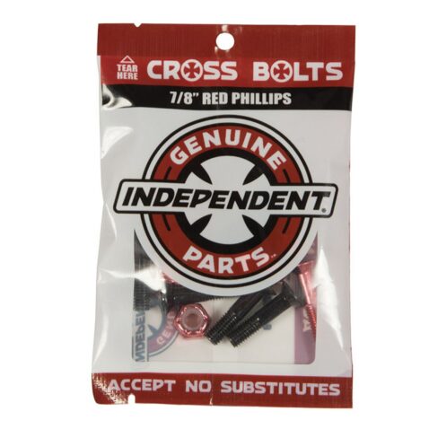 Independent Phillips 7/8" Cross Bolts Black Red