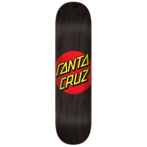 Santa Cruz Classic Dot Skateboard Deck Black