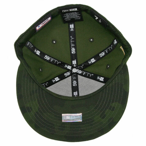 New Era 59Fifty Los Angeles Angels Armed Forces Day 2019 Fitted Hat Camo Green - Image 4