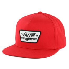 Vans Full Patch Snapback Hat Racing Red