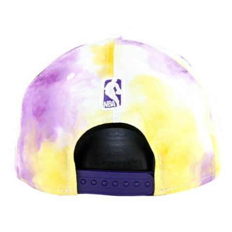 New Era 9Fifty Los Angeles Lakers Color Disturb Snapback Hat Official Team Colors