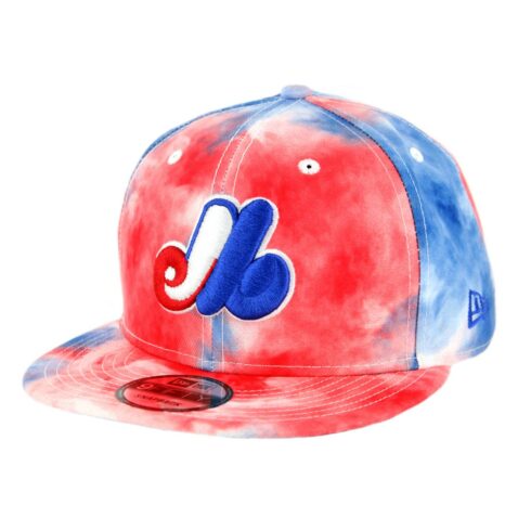 New Era 9Fifty Montreal Expos Color Disturb Snapback Hat Official Team Colors