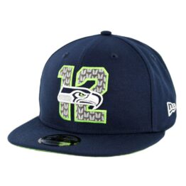 New Era 9Fifty Seattle Seahawks NFL 2019 Draft Snapback Hat Official Team Colors