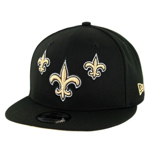 New Era 9Fifty New Orleans Saints NFL 2019 Draft Snapback Hat Official Team Colors