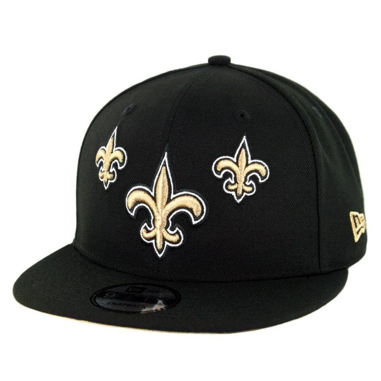 New Era 9Fifty New Orleans Saints NFL 2019 Draft Snapback Hat Official Team Colors